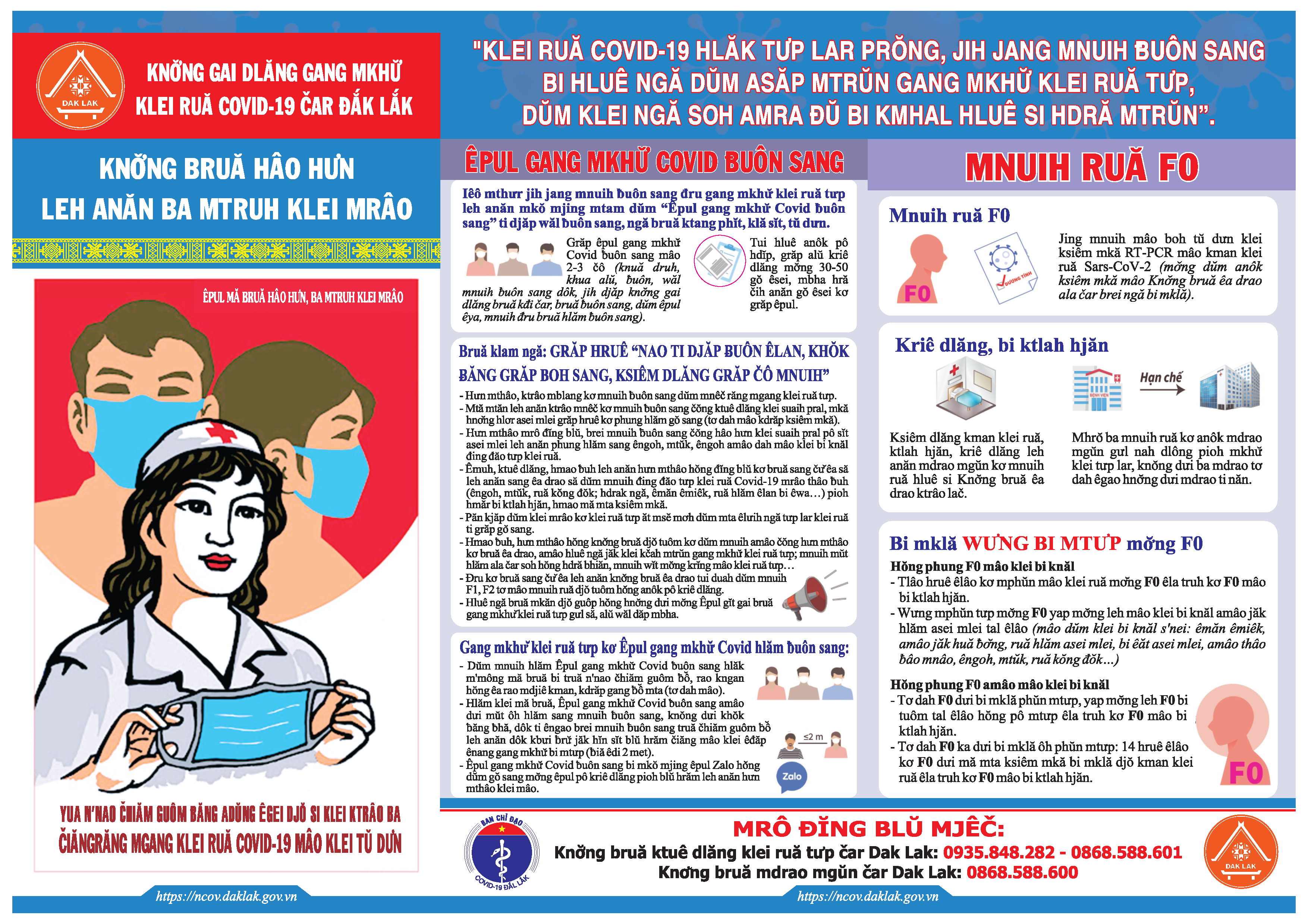 Phòng Văn hóa và Thông tin huyện Krông Pắc đẩy mạnh tuyên truyền phòng chống dịch COVID-19